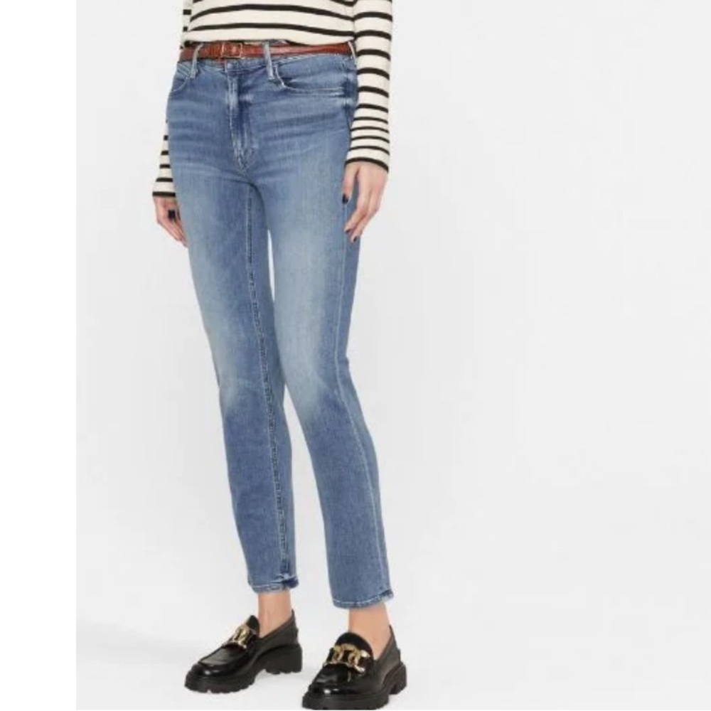 Mother Brand Mid Rise Dazzler Ankle Jeans